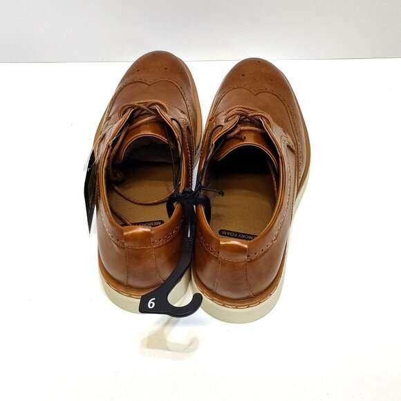 George Jonaah Wingtip Oxford Dress Shoes Size 9 Memory Insole True To Size Fit - Picture 7 of 10